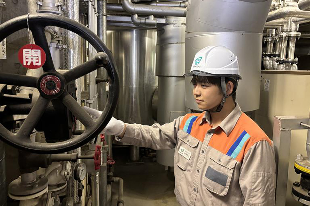 ガス設備の作動点検